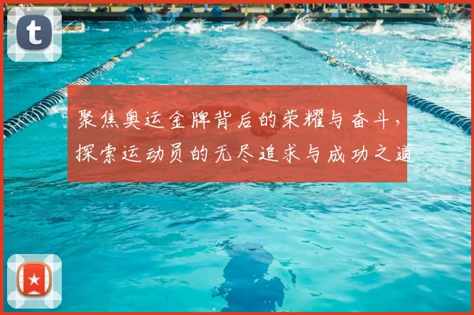 聚焦奥运金牌背后的荣耀与奋斗，探索运动员的无尽追求与成功之道